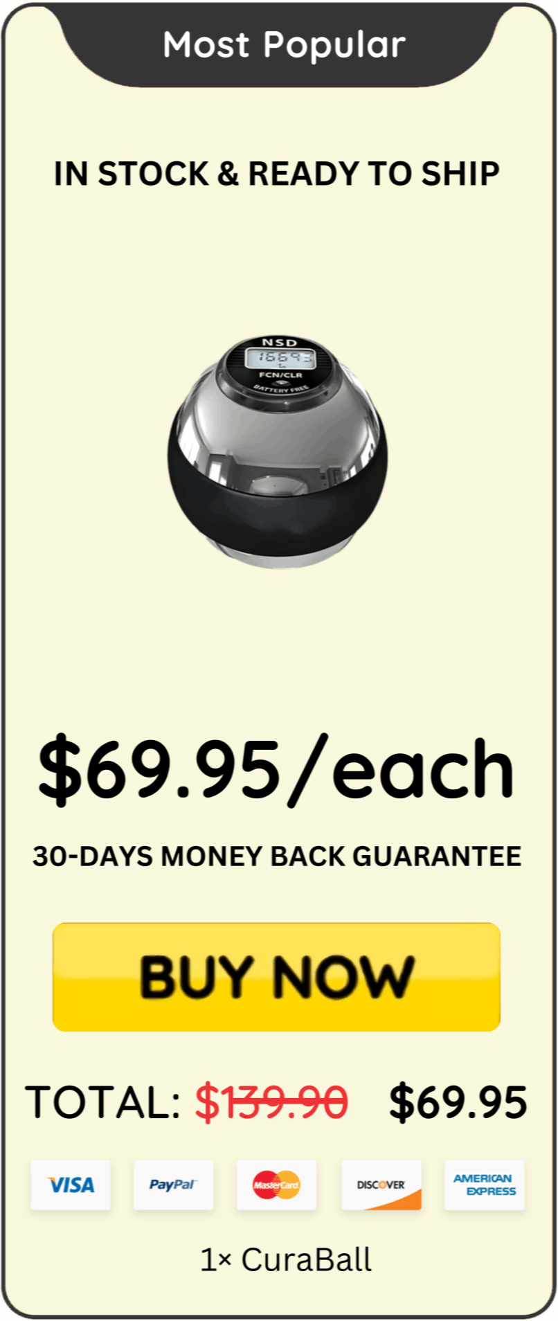 CuraBall Price
