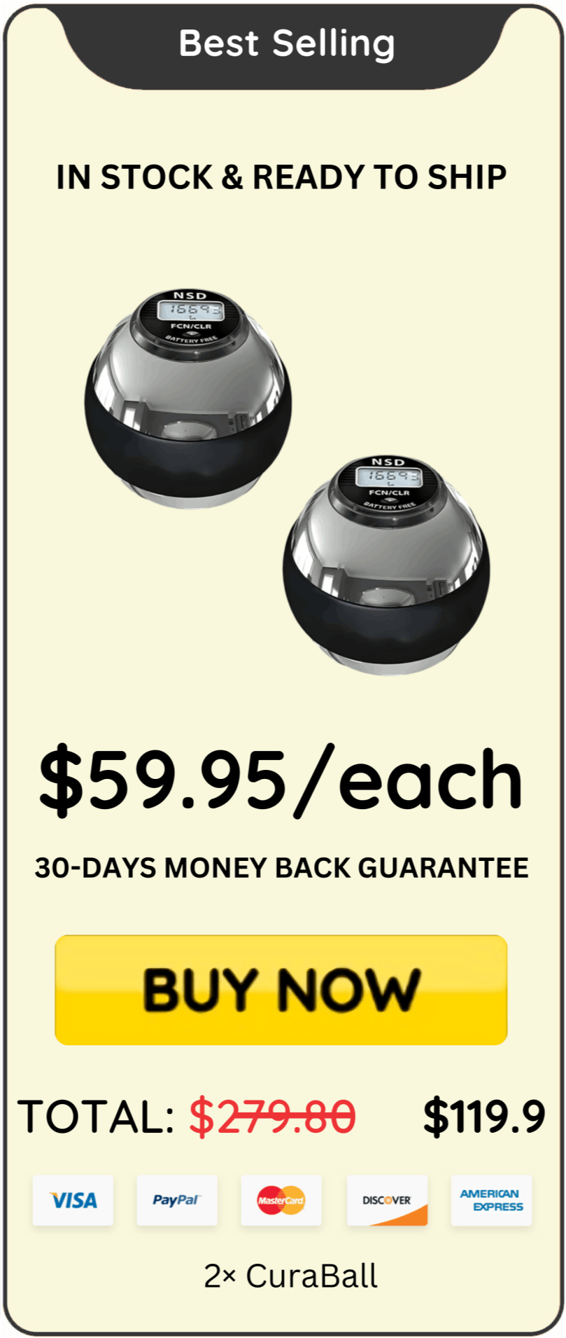 CuraBall best package price